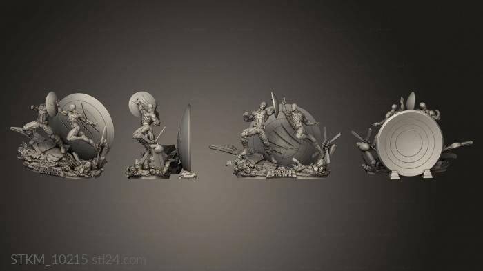 Figurines heroes, monsters and demons (BP vs CA Diorama Big ers, STKM_10215) 3D models for cnc