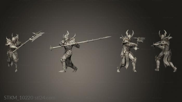 Figurines heroes, monsters and demons (Blood Knight Halberd Swing, STKM_10220) 3D models for cnc
