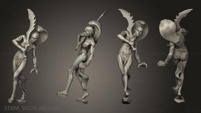 Figurines heroes, monsters and demons (Zodiac War Ophiuchus, STKM_10224) 3D models for cnc