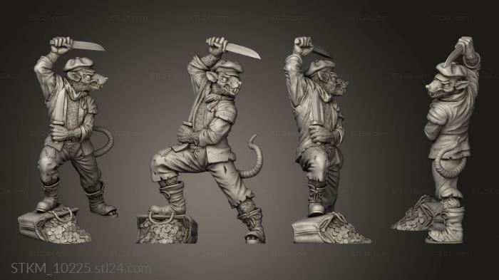 Figurines heroes, monsters and demons (Runerunners Vermyn Robber, STKM_10225) 3D models for cnc