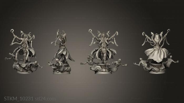 Figurines heroes, monsters and demons (Ever Living Pharaoh Everliving, STKM_10231) 3D models for cnc