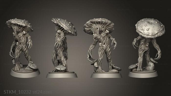 Figurines heroes, monsters and demons (Nightmare Grotto Fungi Mushroom Man, STKM_10232) 3D models for cnc
