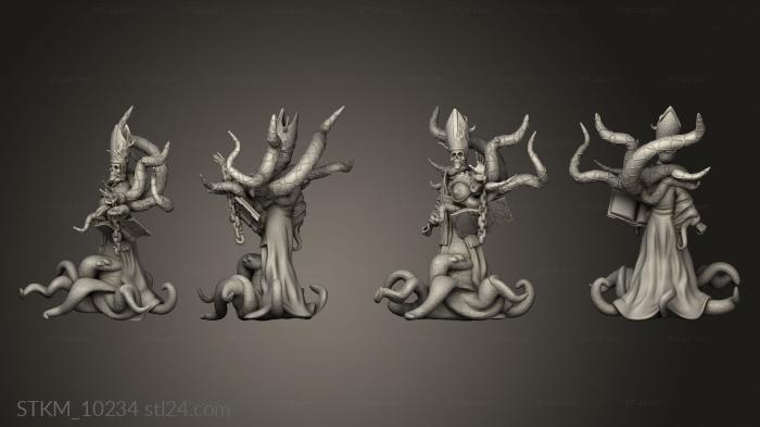 Figurines heroes, monsters and demons (Eternal Priest Attacking City, STKM_10234) 3D models for cnc