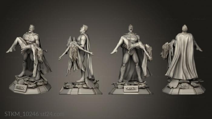 Figurines heroes, monsters and demons (Crisis Metal, STKM_10246) 3D models for cnc