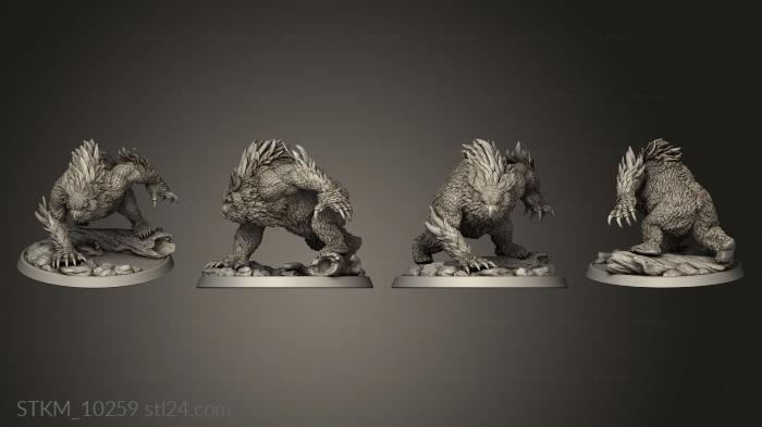Figurines heroes, monsters and demons (Mad Mage Experiments Enemies Owlbear, STKM_10259) 3D models for cnc