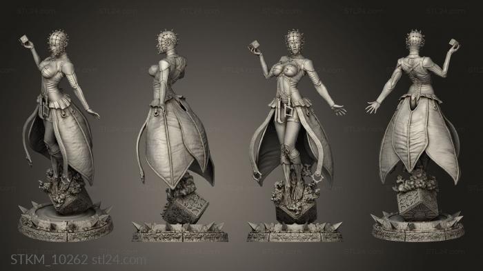 Figurines heroes, monsters and demons (Michel Ballares Hellraiser Female med, STKM_10262) 3D models for cnc