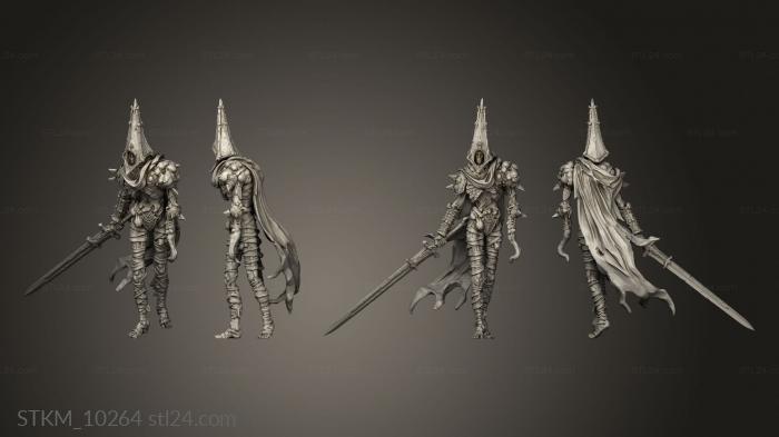 Figurines heroes, monsters and demons (Brother silence, STKM_10264) 3D models for cnc