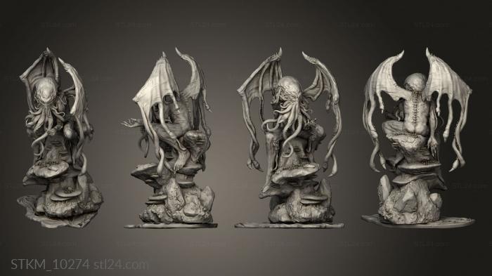 Figurines heroes, monsters and demons (Cthulhu Mythos Figures, STKM_10274) 3D models for cnc