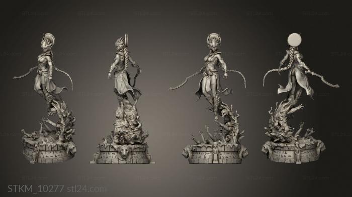 Figurines heroes, monsters and demons (sekhmet Ballares blood, STKM_10277) 3D models for cnc