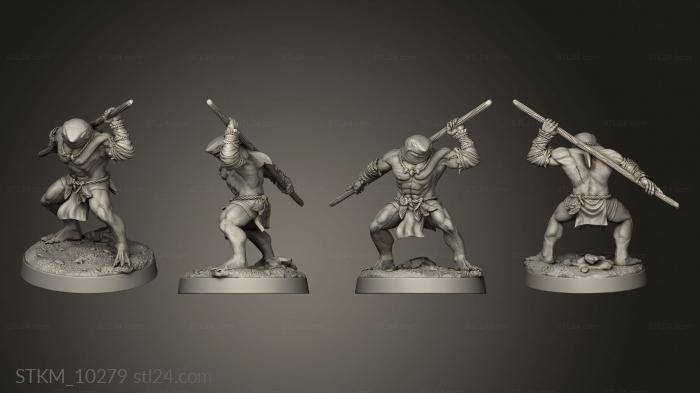 Figurines heroes, monsters and demons (Shark, STKM_10279) 3D models for cnc
