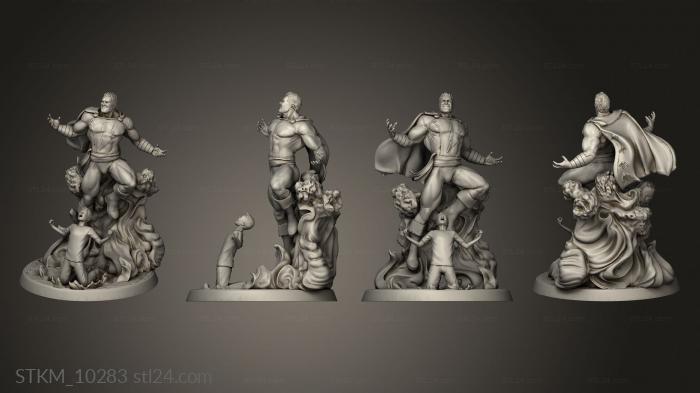 Статуэтки герои, монстры и демоны (Шазам, STKM_10283) 3D модель для ЧПУ станка