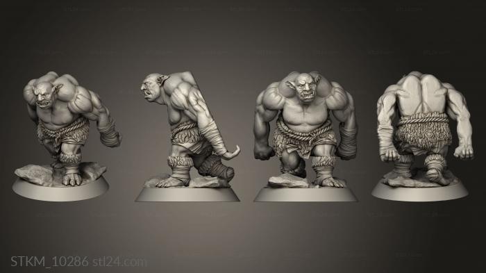 Figurines heroes, monsters and demons (Troll Tablet Art Gomes, STKM_10286) 3D models for cnc