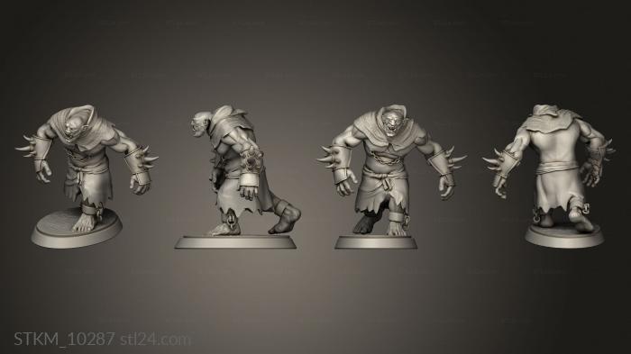 Figurines heroes, monsters and demons (Troll, STKM_10287) 3D models for cnc