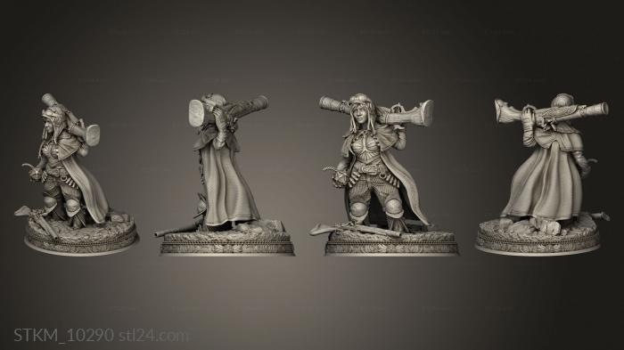 Figurines heroes, monsters and demons (Hunters Killers Brumhilda, STKM_10290) 3D models for cnc