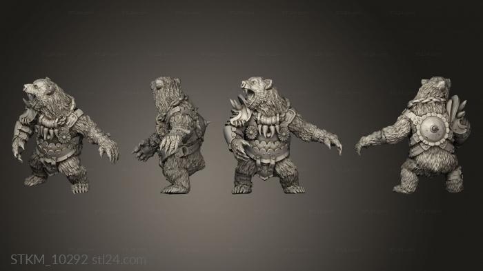 Figurines heroes, monsters and demons (axk, STKM_10292) 3D models for cnc