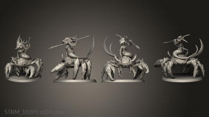 Figurines heroes, monsters and demons (Ariel, STKM_10295) 3D models for cnc