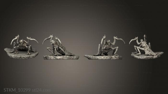 Figurines heroes, monsters and demons (Serv, STKM_10299) 3D models for cnc