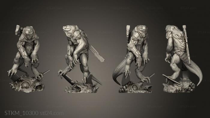 Figurines heroes, monsters and demons (SNIPER, STKM_10300) 3D models for cnc
