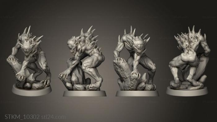 Figurines heroes, monsters and demons (The Monsters the Watcher, STKM_10302) 3D models for cnc