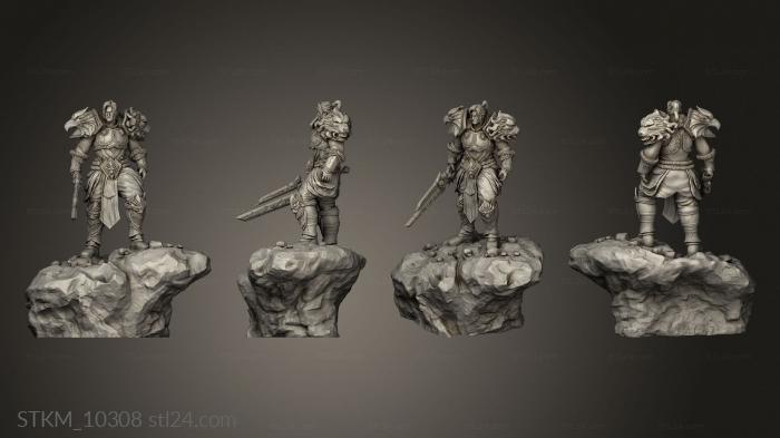 Figurines heroes, monsters and demons (Varian deathwing, STKM_10308) 3D models for cnc