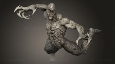 Figurines heroes, monsters and demons (Venom vs Carnage, STKM_10313) 3D models for cnc