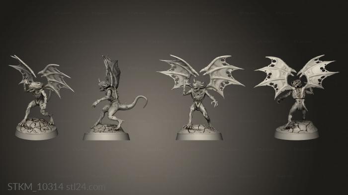 Статуэтки герои, монстры и демоны (Создатель Культовой Ярости Нургл, STKM_10314) 3D модель для ЧПУ станка