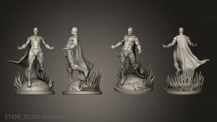 Figurines heroes, monsters and demons (VISION half, STKM_10338) 3D models for cnc