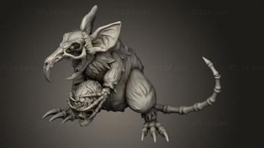 Figurines heroes, monsters and demons (Hour Demons Giant Rat Revenant, STKM_10346) 3D models for cnc