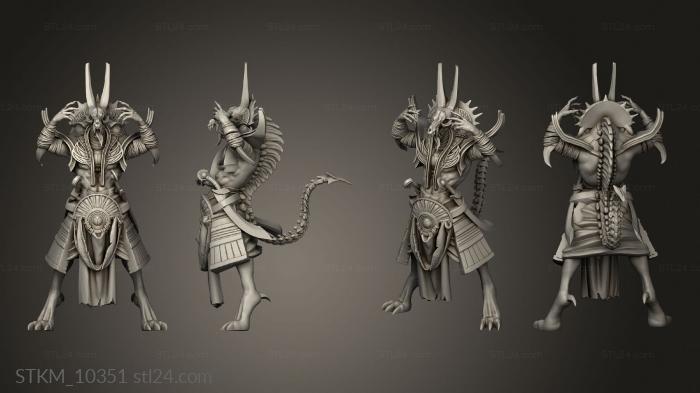 Figurines heroes, monsters and demons (Egypt Gods Egypt Seth reparee, STKM_10351) 3D models for cnc