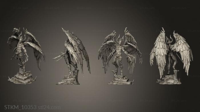 Figurines heroes, monsters and demons (Bektur, STKM_10353) 3D models for cnc