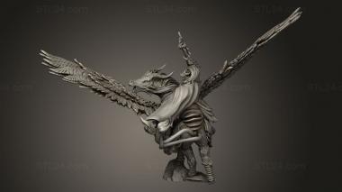 Figurines heroes, monsters and demons (Fantasy Suncast Pegasus Aventis Firestrike peg, STKM_10355) 3D models for cnc