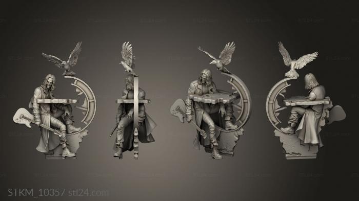 Figurines heroes, monsters and demons (THE CROW, STKM_10357) 3D models for cnc