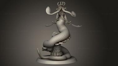 Figurines heroes, monsters and demons (Pure Blood Medusa pure, STKM_10361) 3D models for cnc