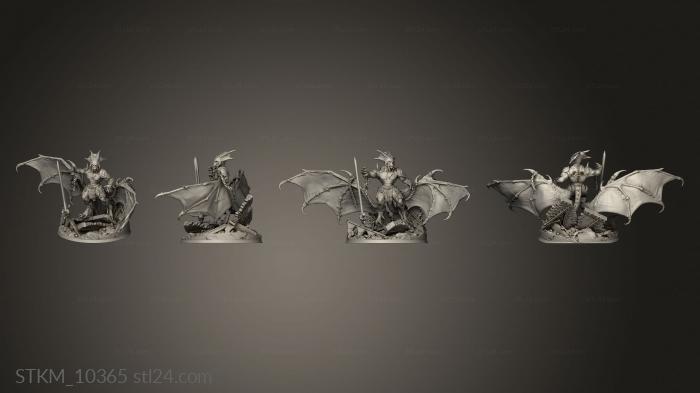 Статуэтки герои, монстры и демоны (Крусибл Игр Мелькора, STKM_10365) 3D модель для ЧПУ станка