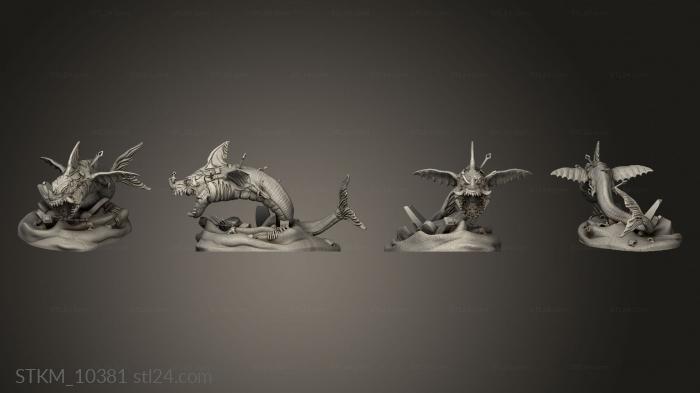 Статуэтки герои, монстры и демоны (Песчаная Судьба Песчаной Акулы, STKM_10381) 3D модель для ЧПУ станка