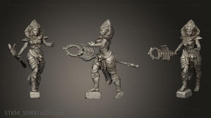 Figurines heroes, monsters and demons (Fantasy priestess, STKM_10400) 3D models for cnc