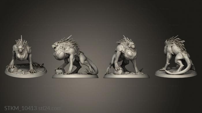 Figurines heroes, monsters and demons (Buried Tomb Howler, STKM_10413) 3D models for cnc