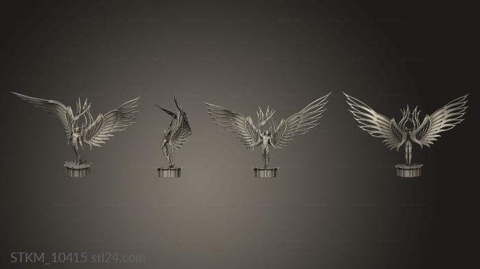 Figurines heroes, monsters and demons (The Souls in Steel Guardian Metal, STKM_10415) 3D models for cnc