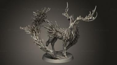 Figurines heroes, monsters and demons (Thicket Stag, STKM_10432) 3D models for cnc