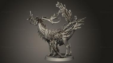 Figurines heroes, monsters and demons (Thicket Stag, STKM_10432) 3D models for cnc