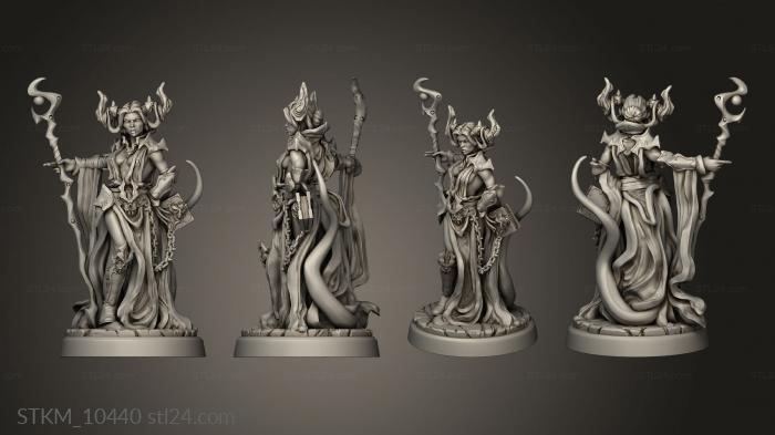 Figurines heroes, monsters and demons (Epic Adventure Infernal Heroes warlock, STKM_10440) 3D models for cnc