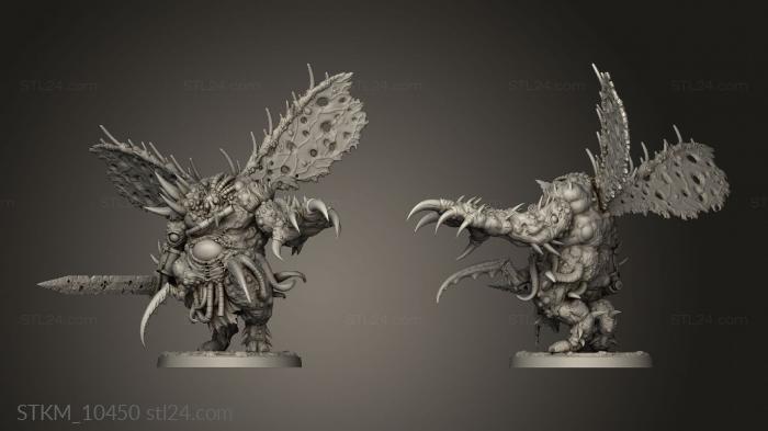 Figurines heroes, monsters and demons (Pestilence, STKM_10450) 3D models for cnc