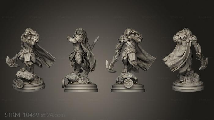 Figurines heroes, monsters and demons (Ajani Cape, STKM_10469) 3D models for cnc