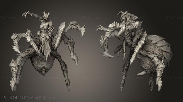 Figurines heroes, monsters and demons (Deadly Encounters Chapter Arachnis Female, STKM_10472) 3D models for cnc