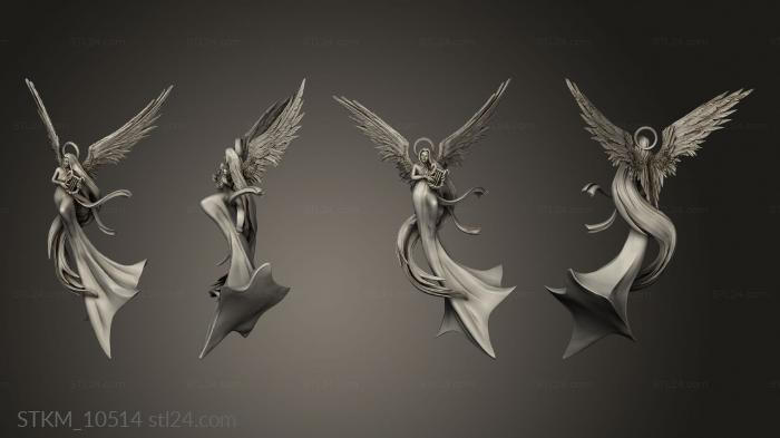 Figurines heroes, monsters and demons (Xmas Christmas Adventurers Angel, STKM_10514) 3D models for cnc