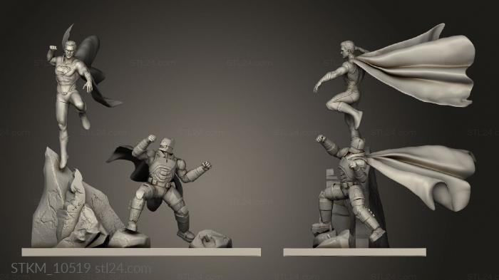 Figurines heroes, monsters and demons (Batman vs erman, STKM_10519) 3D models for cnc