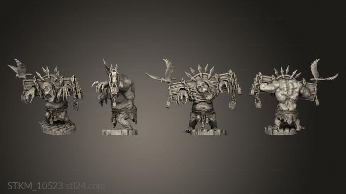 Figurines heroes, monsters and demons (Bodach, STKM_10523) 3D models for cnc