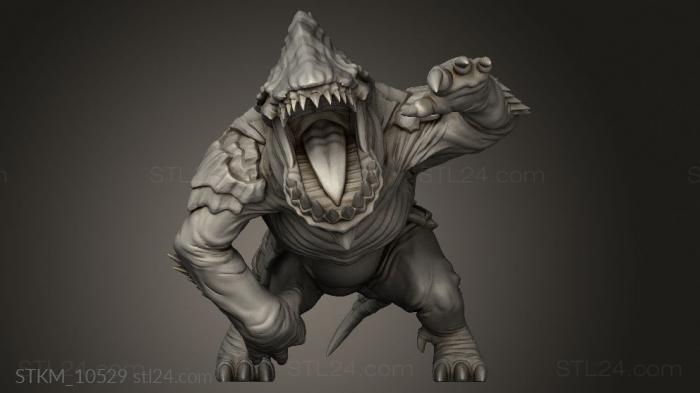 Figurines heroes, monsters and demons (Bulette, STKM_10529) 3D models for cnc