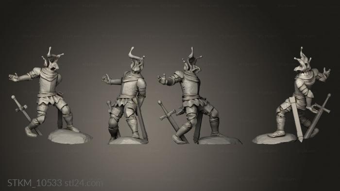 Figurines heroes, monsters and demons (Fantasy Soldier, STKM_10533) 3D models for cnc