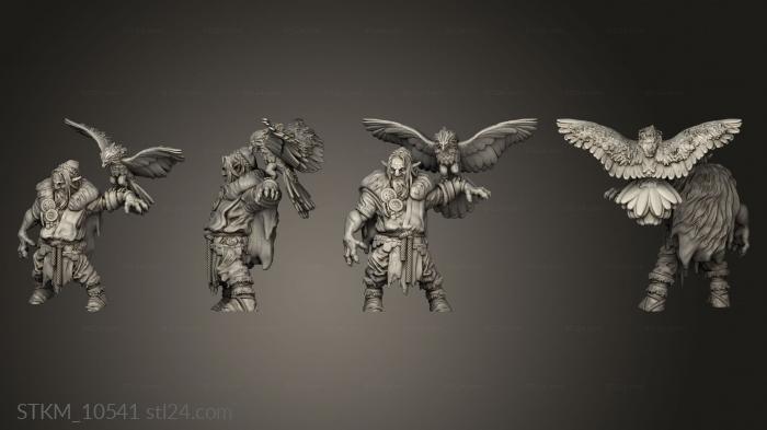 Figurines heroes, monsters and demons (Firbolgs Firbolg Druid, STKM_10541) 3D models for cnc